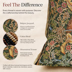 William Morris Owl and Pigeon Tapestry Throw Pillow Cover 18 x 18 in - Image 5