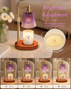Hong-in Candle Warmer Lamp with Timer, Birthday Gifts for Women, Purple - Image 2