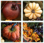 Fall Wreaths for Front Door 24 Inch Autumn Rustic Farmhouse Harvest Wreath - Image 3