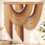 MEIVINES Large Macrame Wall Hanging Boho Tapestry Macrame Wall Art Decor by MEIVINES