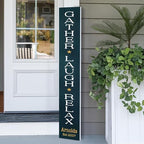 Personalized Welcome Sign for Front Door, Custom Welcome Sign for Porch Outdoor Welcome Home Decorations, 48"x8" PVC Sign (Design 12) by BasicFundamentals