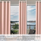 KOUFALL Blush Pink Curtains Blackout 96 Inch Long 2 Panels,Boho Neutral Nursery Curtains for Baby Girl,Nude Peach Curtains - Image 4