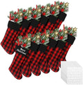 Tatuo 12 Pack Christmas Burlap Stockings Hanging,Stylish Color by Tatuo