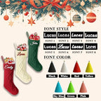 Personalized Christmas Stockings 8 Pack, Custom Christmas Stockings with Names, 18” Large Knitted Xmas Stocking for Family Kids, Fireplace Hanging Holiday Christmas Party Decoration - Image 4