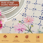 Maison d' Hermine Table Cloth Rectangle Table Reusable 100% Cotton 70"x90" - Image 3