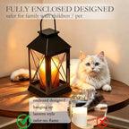 Candle Warmer Lamp with Timer, Farmhouse Rustic Lantern-Dark Bronze - Image 3