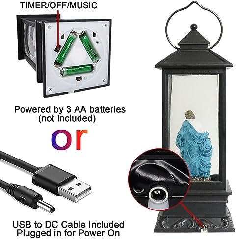 Eldnacele Jesus Singing Snow Globe Lantern with 6 Hour Timer - Image 2