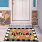 Tinideya 2 Pcs Easter Layered Door Mat Set for Front Porch - Image 5