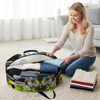30 Inch Round Storage Bag 2 Pack,Zen Meditation Lake Water Waterproof Wreath Storage Container with Handles&Zipper Natural Landscape Closet Organizer Bags Garland Box - Image 4