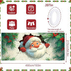 Pop Out Santa Christmas Garage Door Banner 16x7 Ft - Illusion Effect for Double Car Garage Outdoor Indoor Holiday Decor - Image 4
