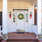 ENVEN 24" Norfolk Pine Wreath for Front Door, Real Touch Norfolk Pine Wreath Artificial Green Wreath Greenery Realistic Wreath Holiday Decoration for Home Decor - Image 4