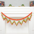 5 Ft Marigold Lily Thoran | Door Hanging Toran | Indian Thorans | Artificial Flower Garland Pooja Mandir, Door, Diwali Decoration Toran | Indian Housewarming Décor | Bandhanwar (Pack of 1) by DesiFavors