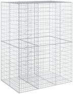 vidaXL Gabion Basket with Cover 59.1"x39.4"x78.7" Galvanized Iron - Image 7