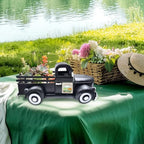 Pumpkin Decor 13.4" Farmhouse Vintage Truck with 20 Magnets, Black - Image 5
