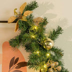 YULETIME 6 Feet Lighted Christmas Garland, Battery Powered 20 Fairy Lights - Image 4