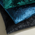 MIULEE Velvet Euro Sham Throw Pillow Covers Emerald Green 24x24 inch Set of 2 - Image 7
