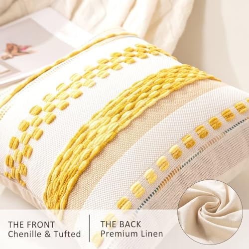 Boho Throw Pillow Covers Decorative Neutral Farmhouse Pillow case - Image 2