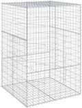 vidaXL Gabion Basket with Cover 39.4"x39.4"x59.1" Galvanized Iron by vidaXL