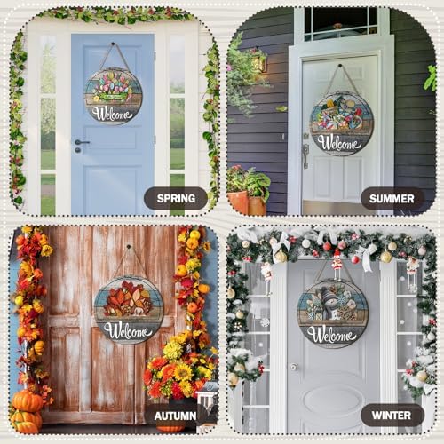 Yousoontic Interchangeable Welcome Sign,Retro Color,Grain Welcome - Image 7