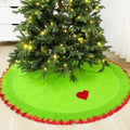 Soulchen 60 Inch Lime Green Christmas Tree Skirt Felt Tree Collar by Soulchen