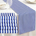 6 Pcs Navy Blue and White Stripe Table Runner, 13 x 72 Inch by Unknown
