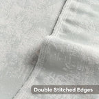 FUTEI 2 Pack Faux Cashmere Throw Pillow Covers 24x24 Inch, Light Blue White - Image 4
