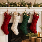 Fesciory Christmas Stockings 6 Pack, 18 Inch Large Cable Knit Xmas Decor - Image 4