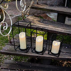 HPC Decor 3PCS Black Metal Candle Lanterns - 7in, 9in, 11in - Modern Farmhouse Decor for Home, Wedding, Party, Holiday - Image 6