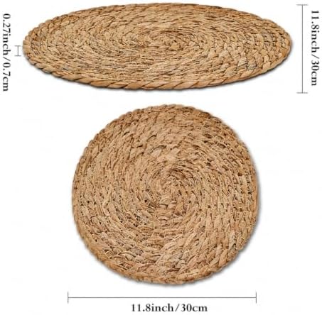 20 Pack Round Woven Placemats, 11.8 Inch Boho Table Mats - Image 3
