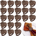 Roshtia 24 Pcs Wooden Fall Napkin Rings Thanksgiving, Pumpkin by Roshtia