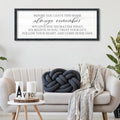AuraPeak Before You Leave This Home Sign, 40"×15", Black by Unknown