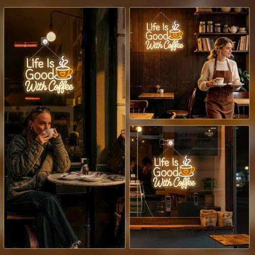 Coffee Bar Neon Sign Latte LED Night Light Wall Decor for Cafe Shop - Image 6