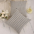 Black and White Throw Pillow Covers 18x18 Set of 2 Boho Decor - Image 5