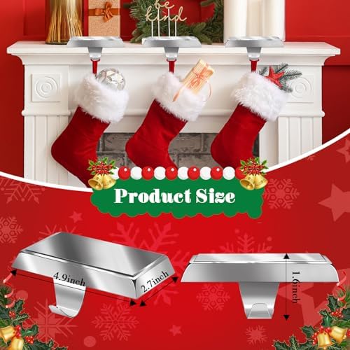 WYTAOHZL 6PCS Christmas Stocking Holders Sliver - Image 3