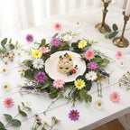 Summer Hawaii Placemat Set of 6 Artificial Flower Wreath Charger - Image 6