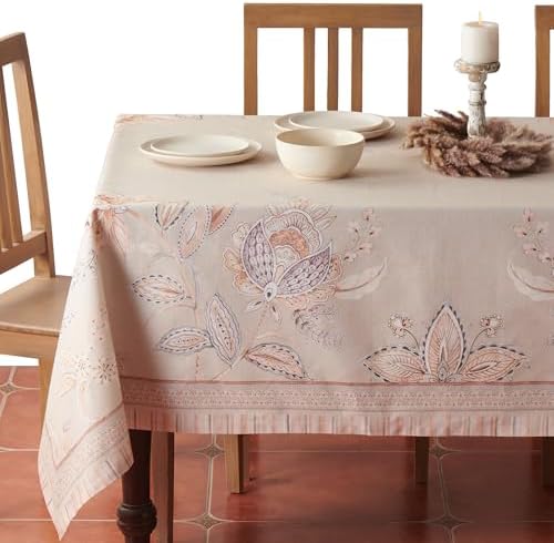 Maison d' Hermine Table Cloth Rectangle Table 100% Combed Cotton 70"x90" by MaisondHermine