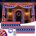 2 Packs 20Ft Light Up Patriotic Bunting Flag Decorations by Unknown