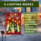 Lighted Christmas Garden Flag for Outside, Xmas Tree (Pine Forest, 28x40 Inch) - Image 6