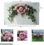 Wedding Arch Flowers 30 Inch Rustic Artificial Floral Swag Decor - Image 2