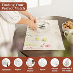 Maison d' Hermine Placemats Set of 4 Reusable 100% Cotton (13"x19") - Image 4