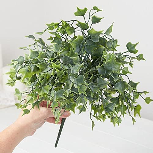 Factory Direct Craft Weather Resistant Green Needlepoint English Ivy Bush Fake Greenery Ivy Bush for Indoor and Outdoor Arrangements - Image 4