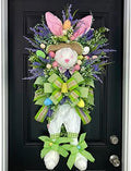 Tomppy Easter Rabbit Wreath Decor for Front Door Easter Bunny Door Wreath Hanger Easter Thief Bunny Butt and Ears Wreaths Rabbit Shape Spring Wreath Decorations for Porch Wall Door by Unknown