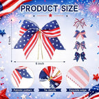 Daifunli 48 Pcs 6 Inch Patriotic Bows for Wreaths - Image 2