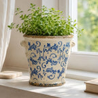Dosayes Ceramic Pot for Plant,6.30 inch Vintage Flower Pot - Image 3