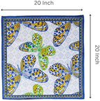 FINGERCRAFT Cloth Napkins Set of 12 Cotton Linen, 20x20 Inch, Butterfly - Image 6