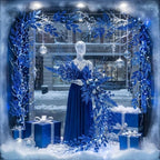 66 Pcs Christmas Glitter Picks and Sprays, Royal Blue - Image 6