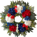 WANNA-CUL 24 Inch Patriotic Labor Day Wreath, Red White Blue by WANNA-CUL
