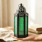 Vela Lanterns Decorative Indoor Moroccan Candle Holder, Green, M, 12-Pack - Image 4