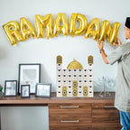 gisgfim Ramadan Wooden Countdown Calendar Eid Mubarak Decorations Mosque Advent Calendar with Drawers Eid Mubarak Countdown Til Eid Gift Ramadan Wooden Craftwork for Kids Ramadan Party Decorations - Image 6