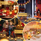 Ferraycle 72 Pcs Mini Lanterns Bulk 4 Inch Black Lamp Table Centerpieces - Image 5